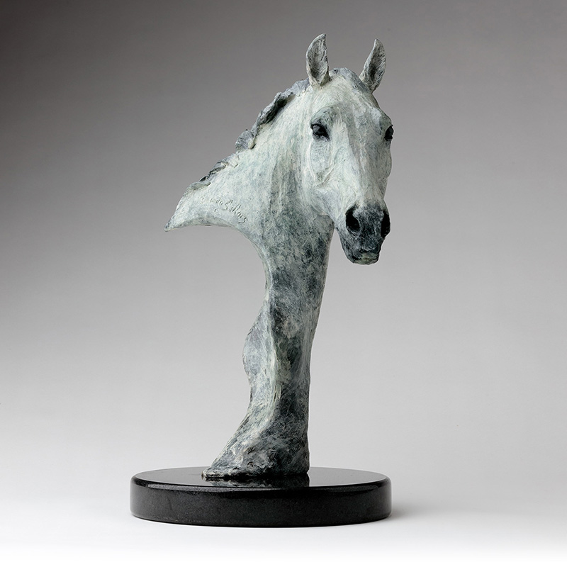 Bronze Horse Head Sculpture By Belinda Sillars 'Clover'