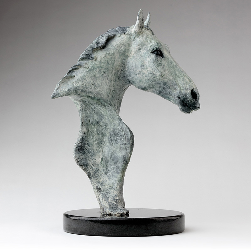 Bronze Horse Head Sculpture By Belinda Sillars 'Clover'