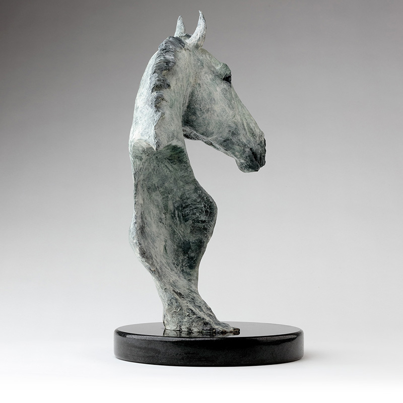Bronze Horse Head Sculpture By Belinda Sillars 'Clover'