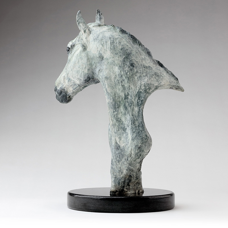 Bronze Horse Head Sculpture By Belinda Sillars 'Clover'