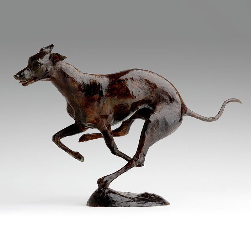 Bronze Whippet Sculpture, Limited Edition