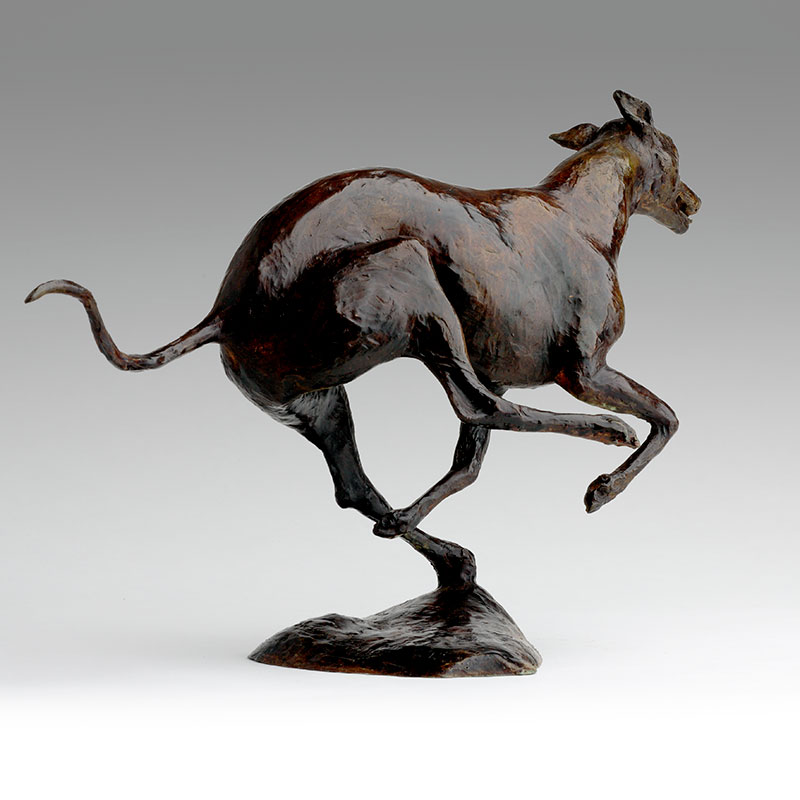 Bronze Whippet Sculpture, Limited Edition