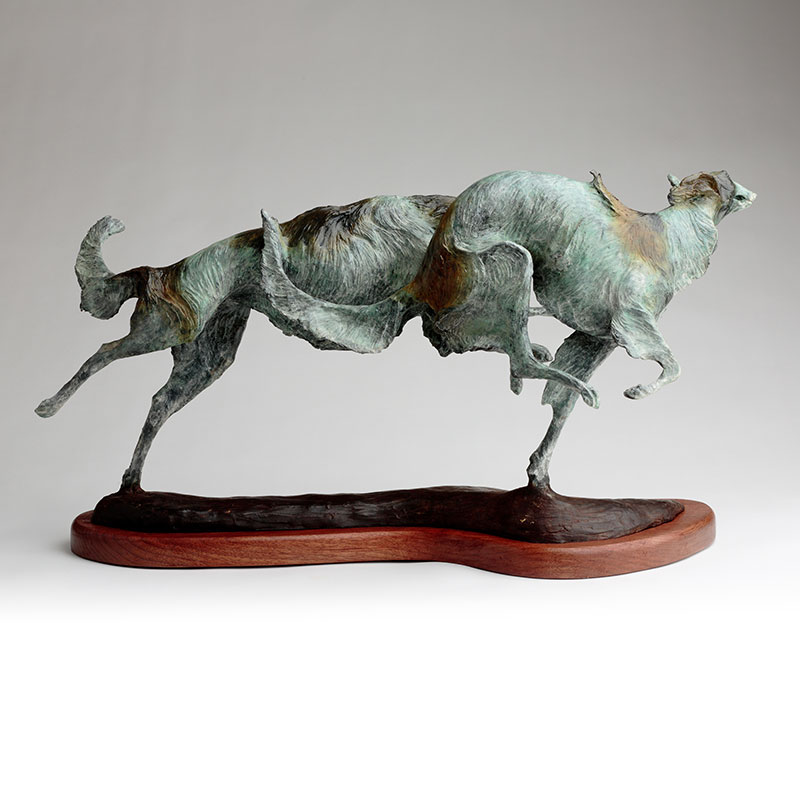 Bronze Borzoi Hounds Sculpture, Limited Edition