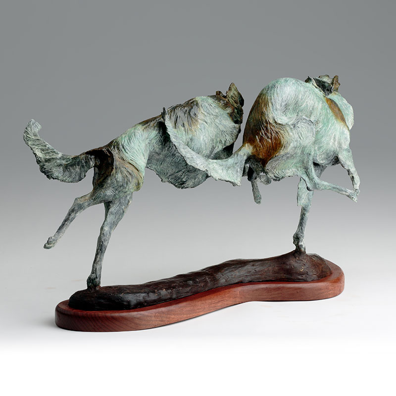 Bronze Borzoi Hounds Sculpture, Limited Edition