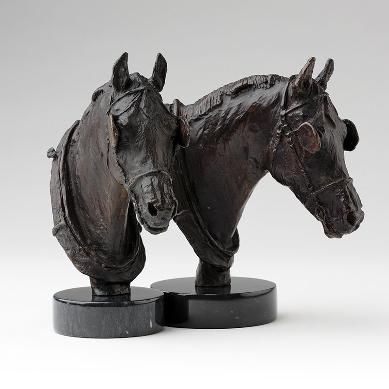 bronze heavy Horse Head Sculpture limited Editions