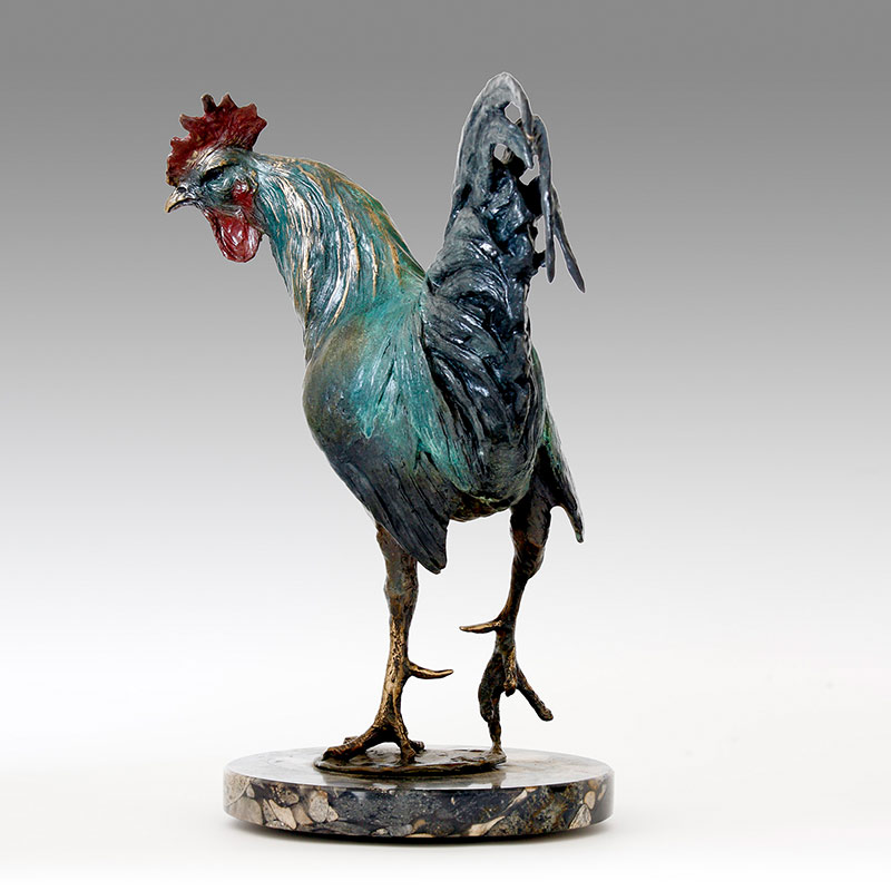 Bronze Cockerel Sculpture Limited Edition