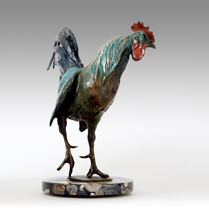 Bronze Cockerel Sculpture Limited Edition