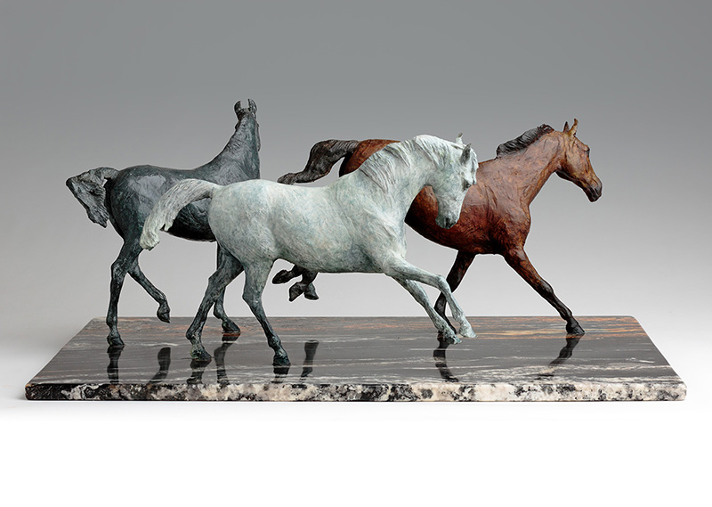 Bronze Equestrian Horse Sculpture by Belinda Sillars