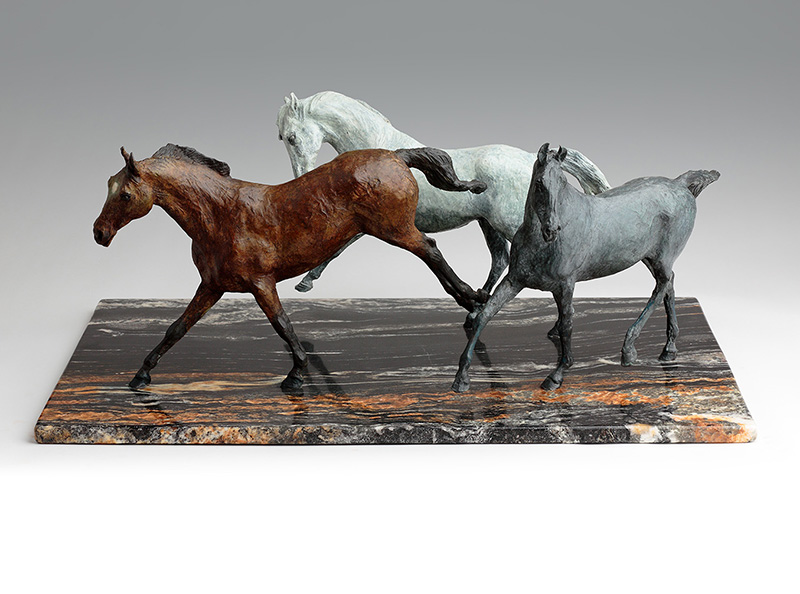 Bronze Equestrian Horse Sculpture by Belinda Sillars