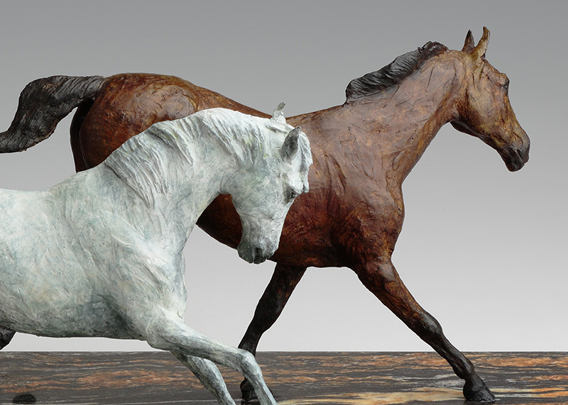 Bronze Equestrian Horse Sculpture by Belinda Sillars