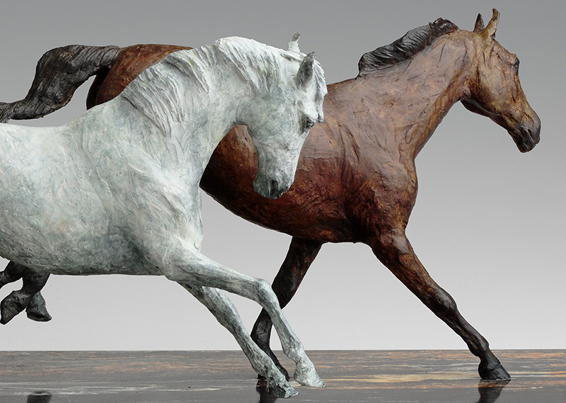 Bronze Equestrian Horse Sculpture by Belinda Sillars