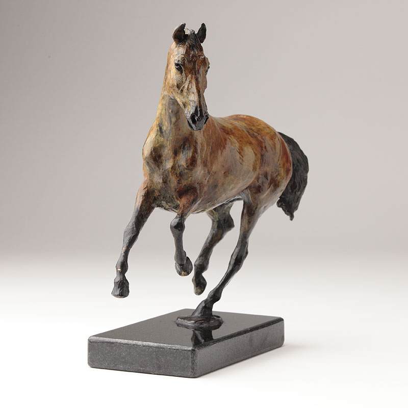 Bronze equestrian horse sculpture by belinda sillars, Skippy limited Edition