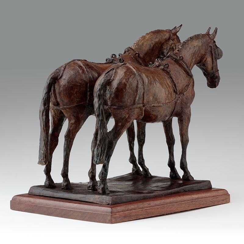 Bronze Carriage Horse Sculpture, Limited Edition