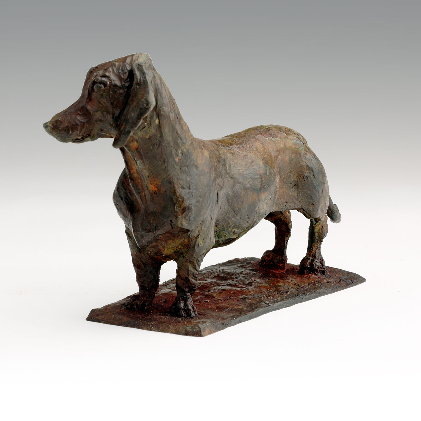 Bronze Duchshund Dog Sculpture Limited Edition