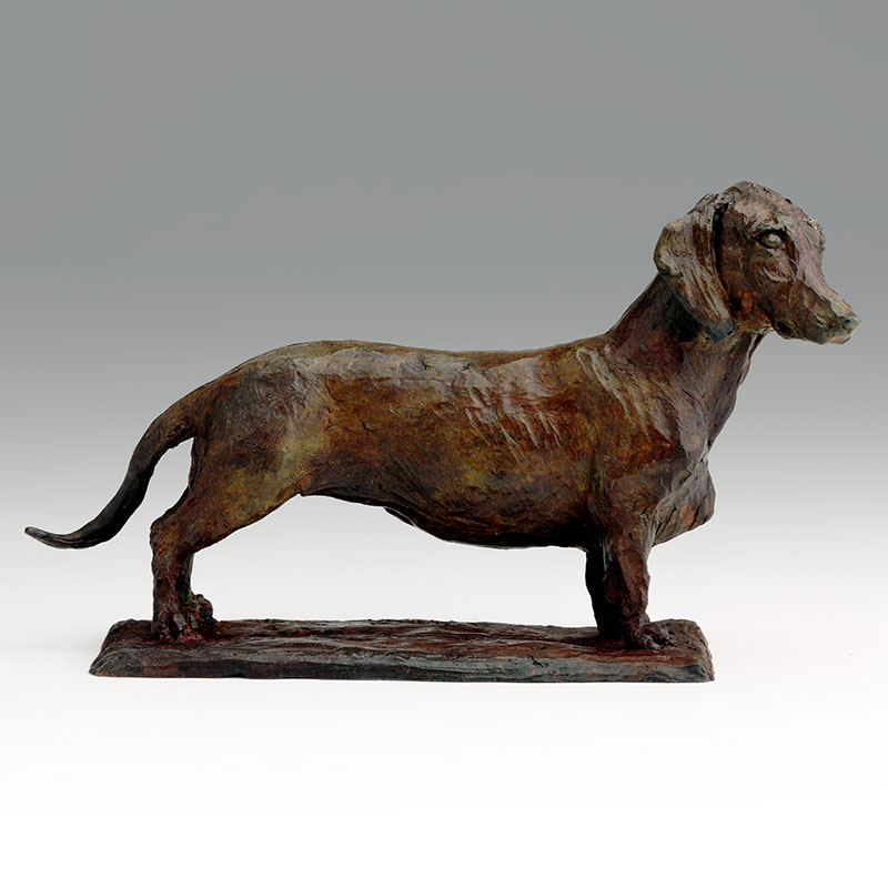 Bronze Duchshund Dog Sculpture Limited Edition