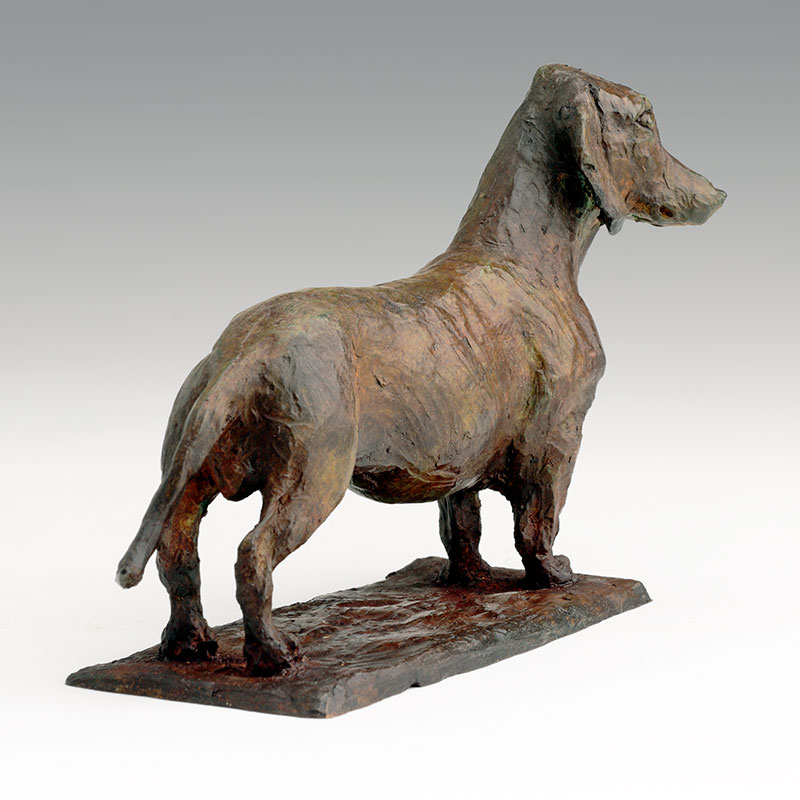 Bronze Duchshund Dog Sculpture Limited Edition