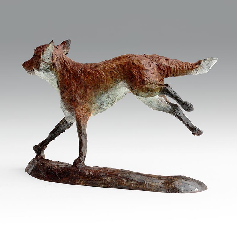 Bronze Fox Limited edition Sculpture By Belinda Sillars 'Running Fox'