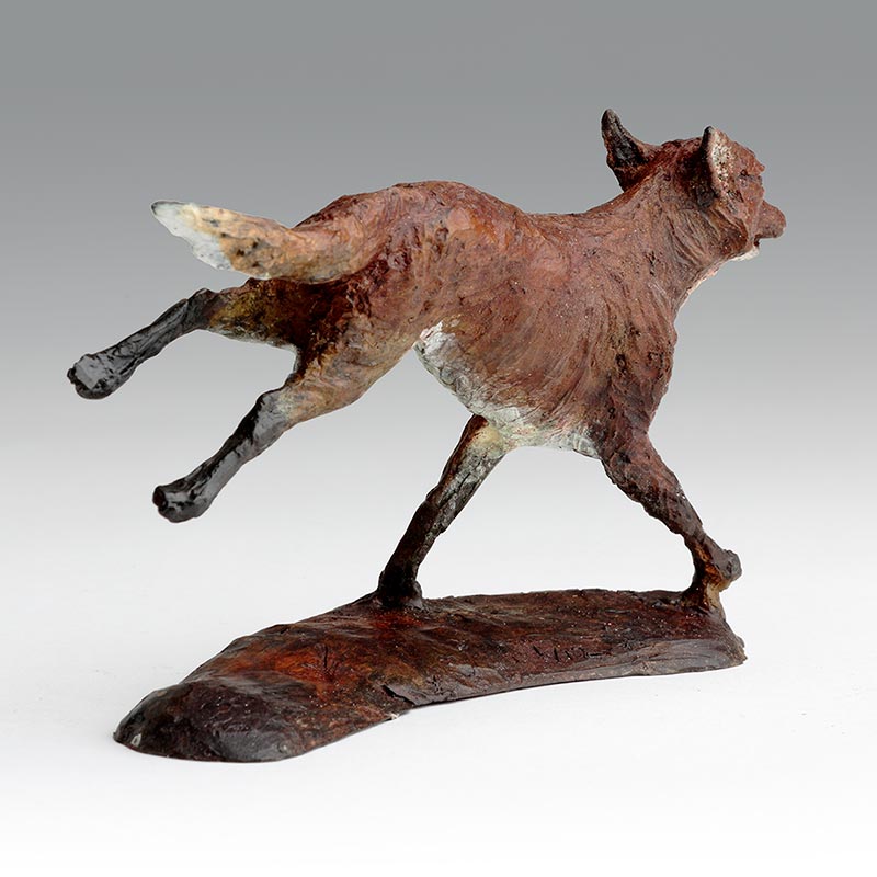 Bronze Fox Limited edition Sculpture By Belinda Sillars 'Running Fox'