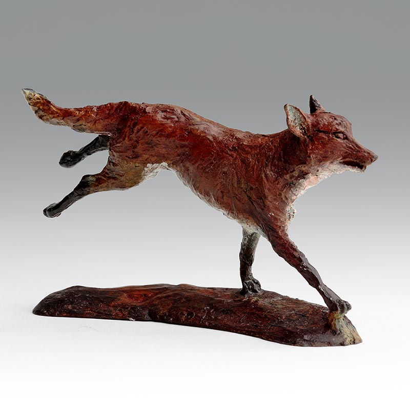 Bronze Fox Limited edition Sculpture By Belinda Sillars 'Running Fox'