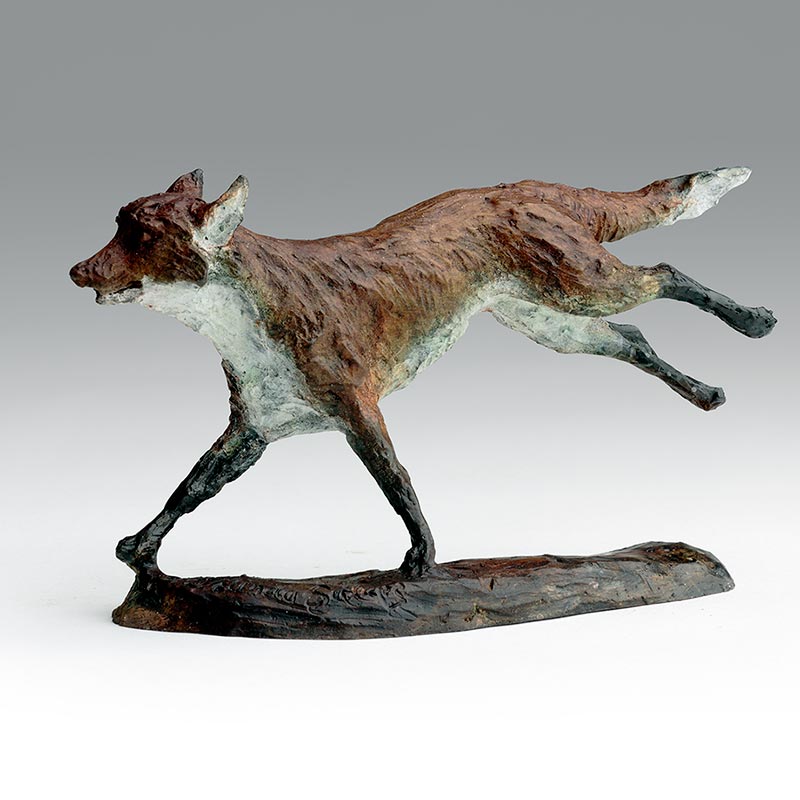 Bronze Fox Limited edition Sculpture By Belinda Sillars 'Running Fox'