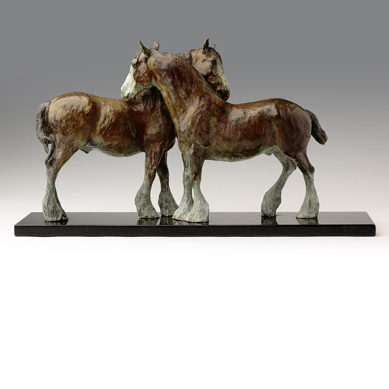 Heavy Horse Bronze Sculpture by Belinda Sillars