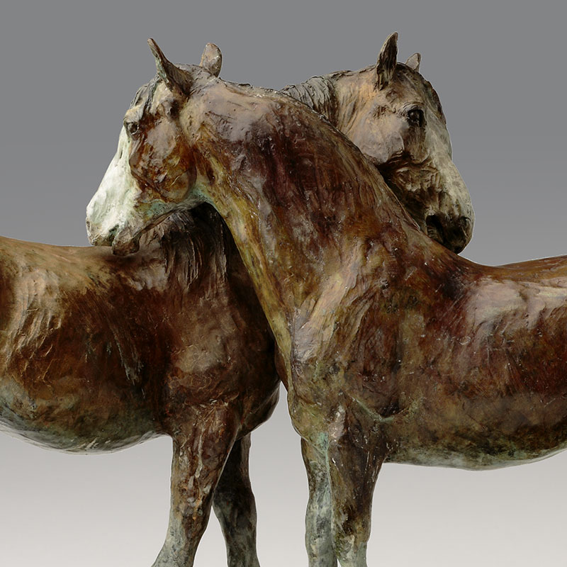 Heavy Horse Bronze Sculpture by Belinda Sillars