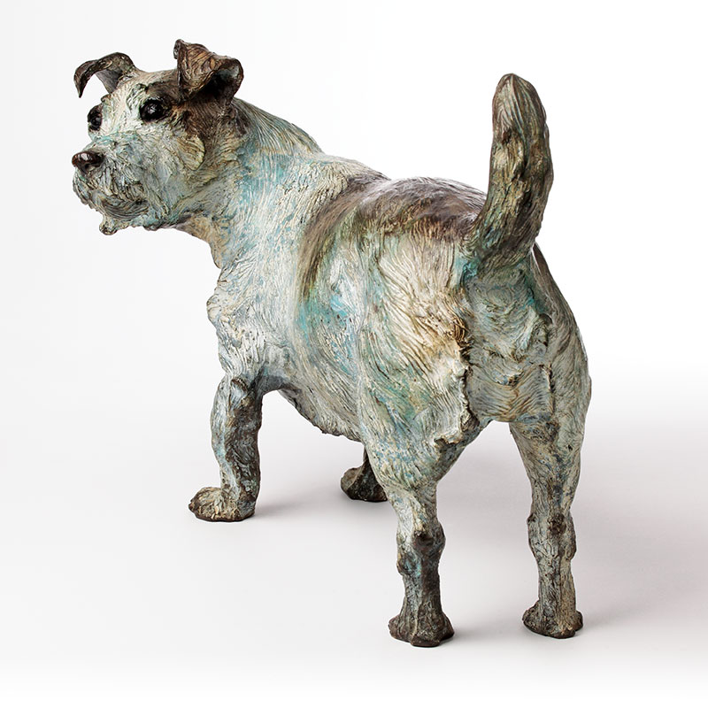 Bronze Dog Sculpturte Terrier Limited Edition