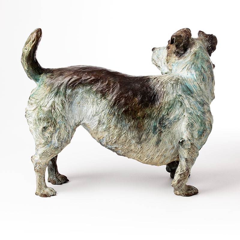 Bronze Dog Sculpturte Terrier Limited Edition