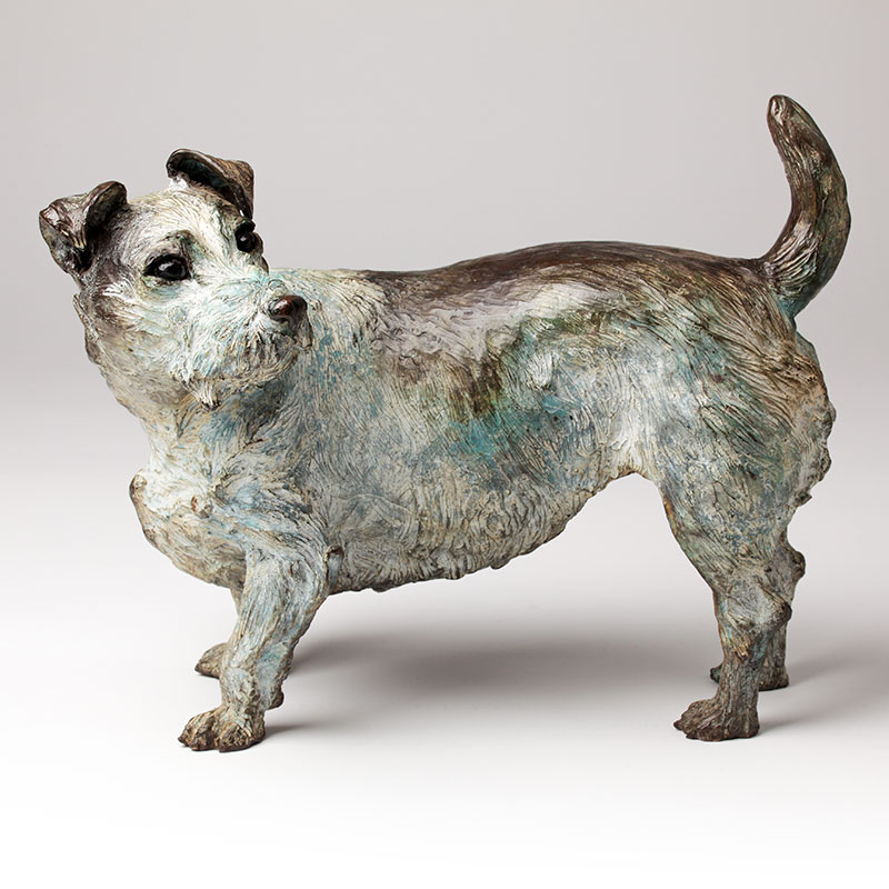 Bronze Dog Sculpturte Terrier Limited Edition