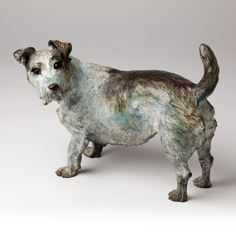 Bronze Dog Sculpturte Terrier Limited Edition