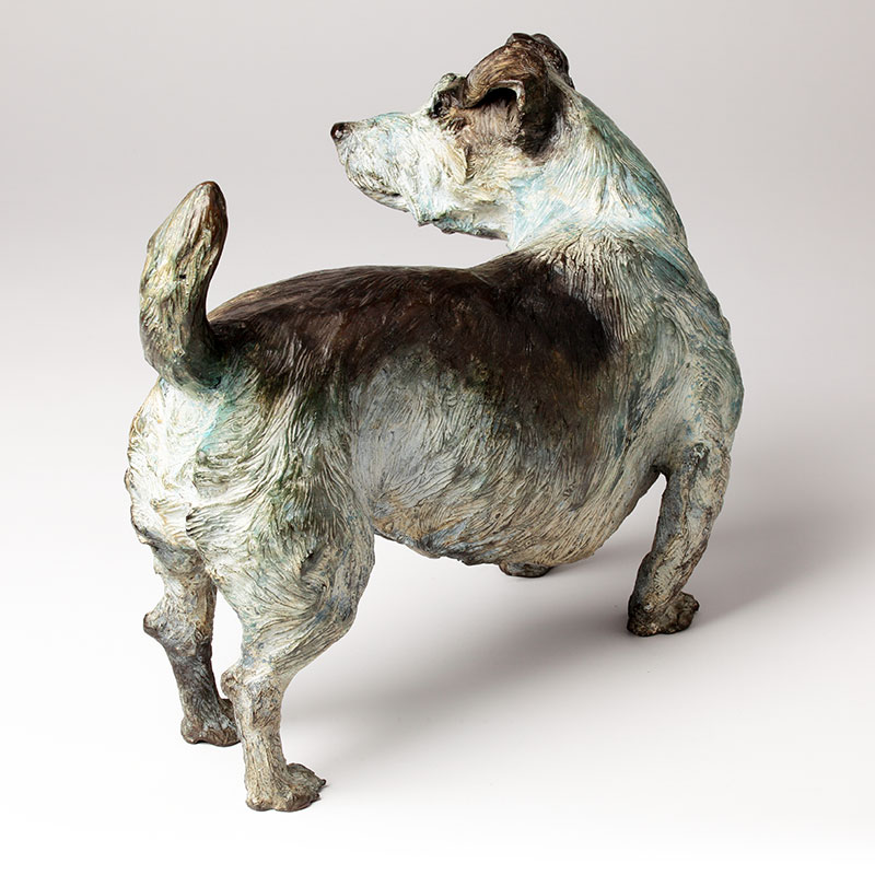 Bronze Dog Sculpturte Terrier Limited Edition