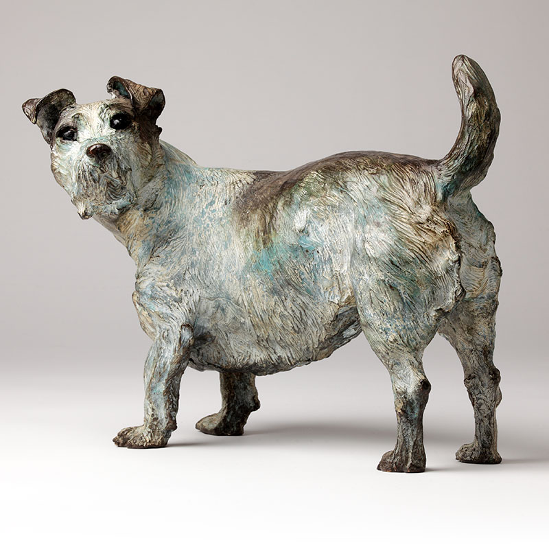 Bronze Dog Sculpturte Terrier Limited Edition