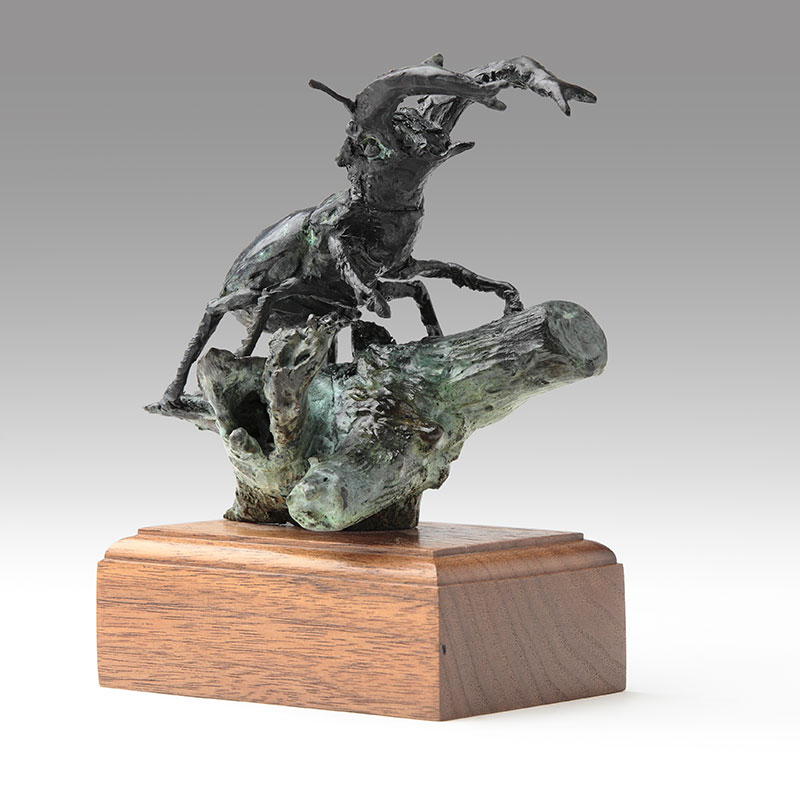 Bronze Stag Beetle Scultpture by Belinda Sillars Image 2