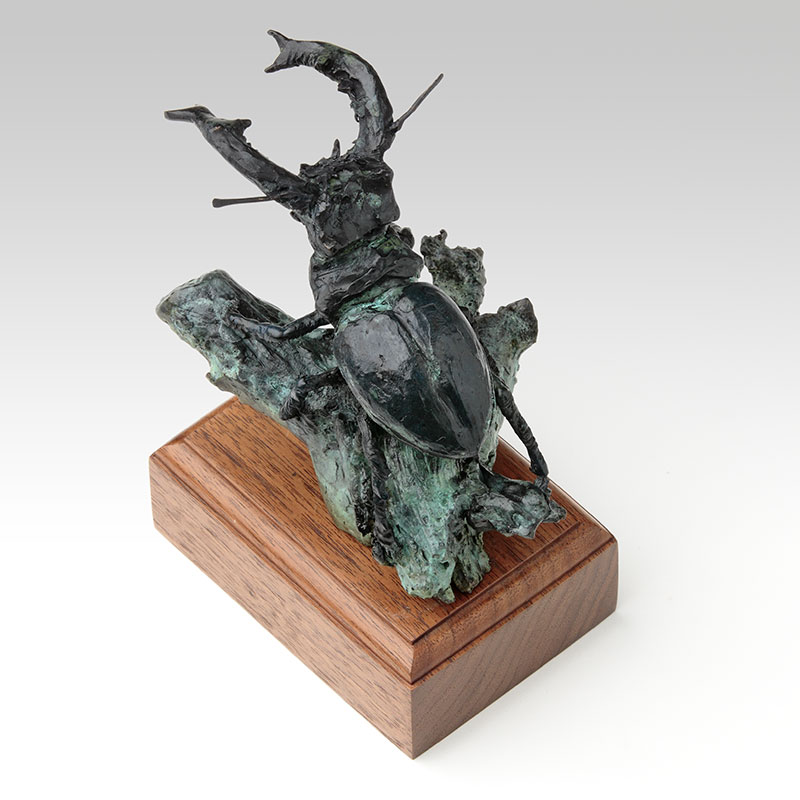 Bronze Stag Beetle Scultpture by Belinda Sillars Image 1