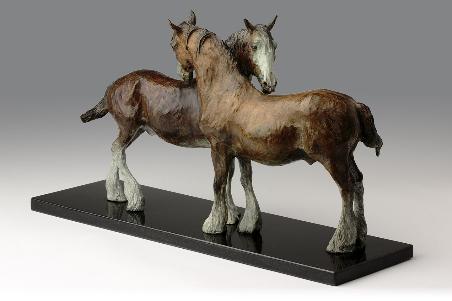 Bronze Shire Horse Sculpture by Belinda Sillars