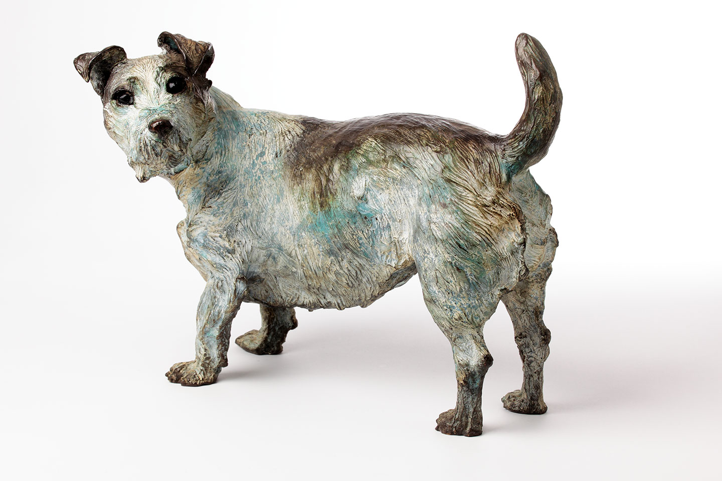 Bronze Terrier dog Sculpture, Limited Edition