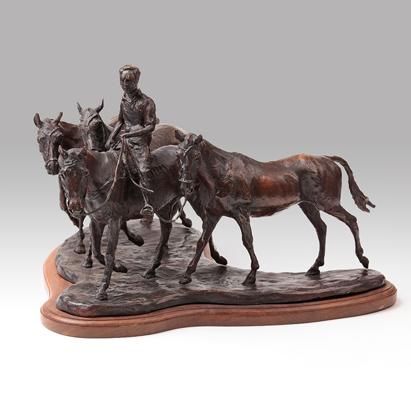 Bronze Horse Commission Polo Ponies